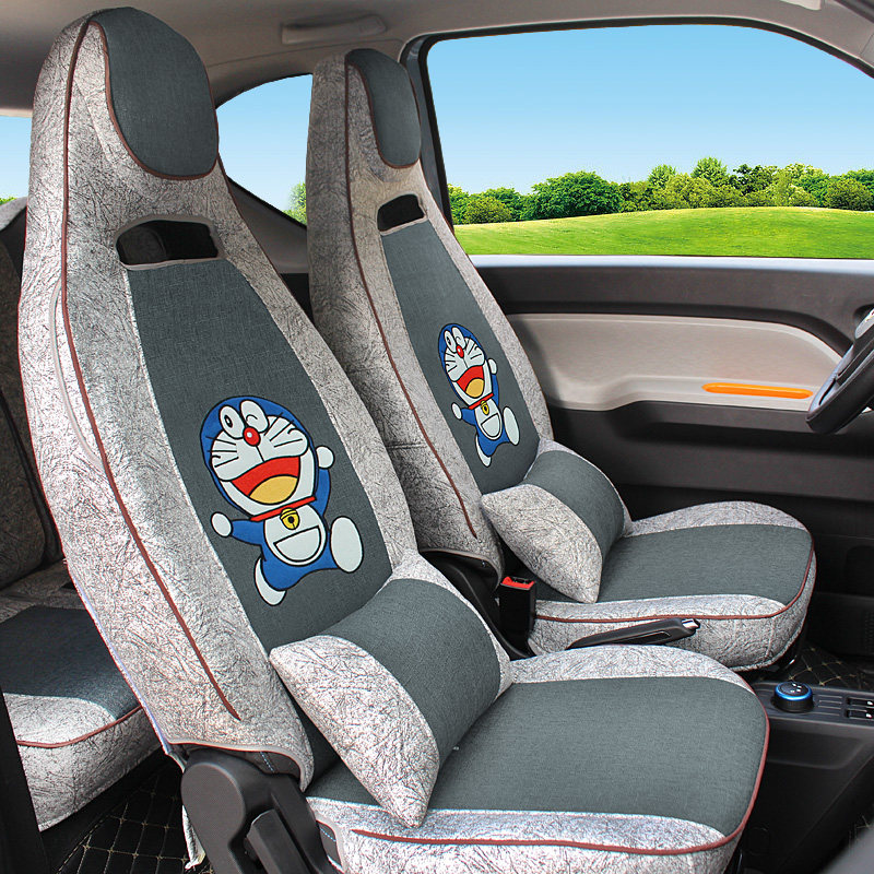 Chery QQ ice cream seat cover cute car seat cover all-inclusive cushion four seasons car decoration interior layout modification decoration