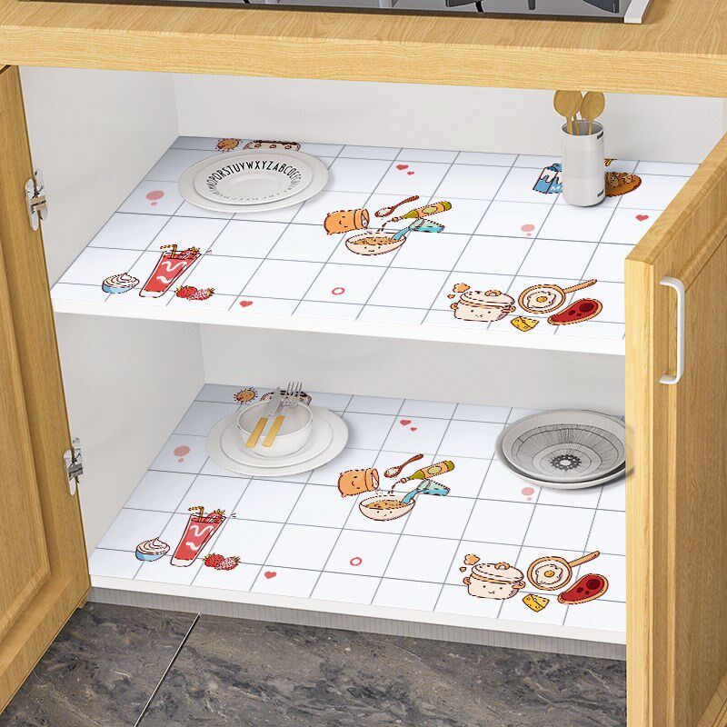 Stickers kitchen anti-oil stickers in the overall cabinet Interior Table Inner Table Stickers Embellishing Drawer Stickers Anti-Oil Patch Paving