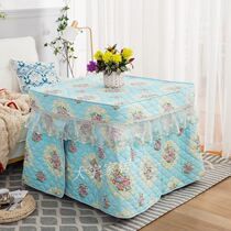 Tea Table Baking Fire Stove Hood Hood Electric Heating Stove Table Hood Electric Table Cloth Hood New Thickened Table Hood Square Quilt Cover