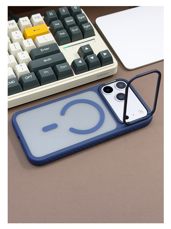 Minimalist Semi-Transparent Stand iPhone Case