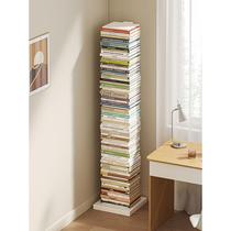Steel invisible bookshelf multi-layer storage rack floor-standing study display rack creative wall-mounted iron storage shelf living room