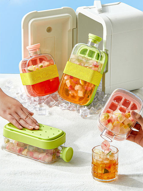 Ice Cube Mold Ice Tray Ice Box Food-Grade Silicone Household Press-Type LAOSHU Ice Cube Special Tool Storage Box
