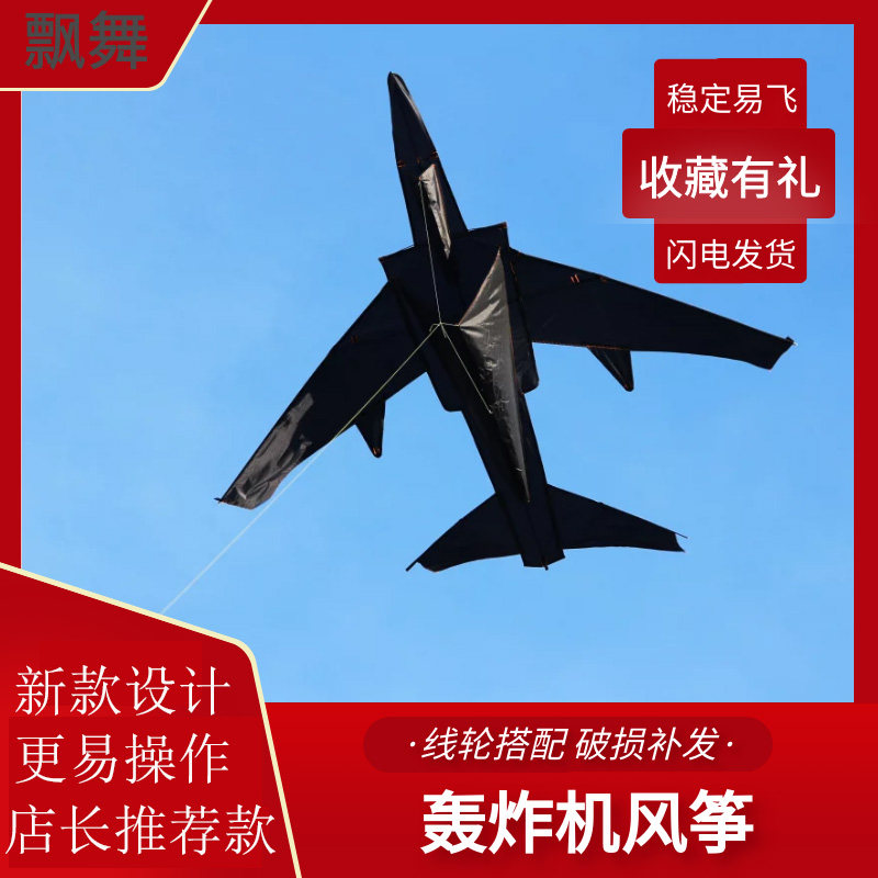 飘舞 潍坊2米战斗机大飞机风筝+200米线板 天猫优惠券折后￥23.26起包邮（￥28.26-5）