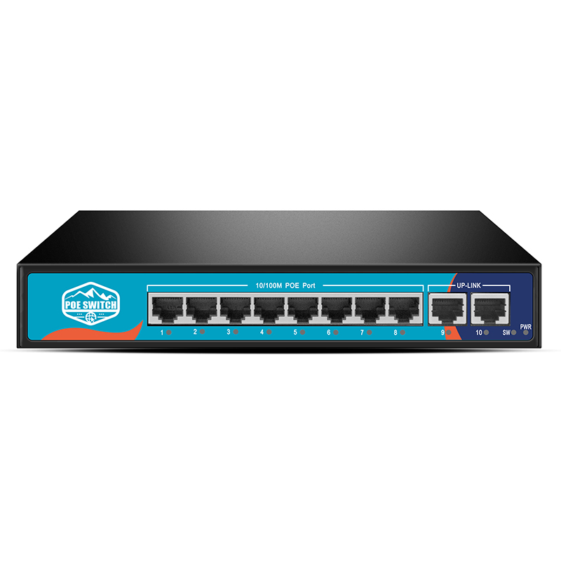 Locoon P1060 Intelligent 48VPOE Power Supply 10-Port Gigabit Switch Wireless AP Centralized Power Supply