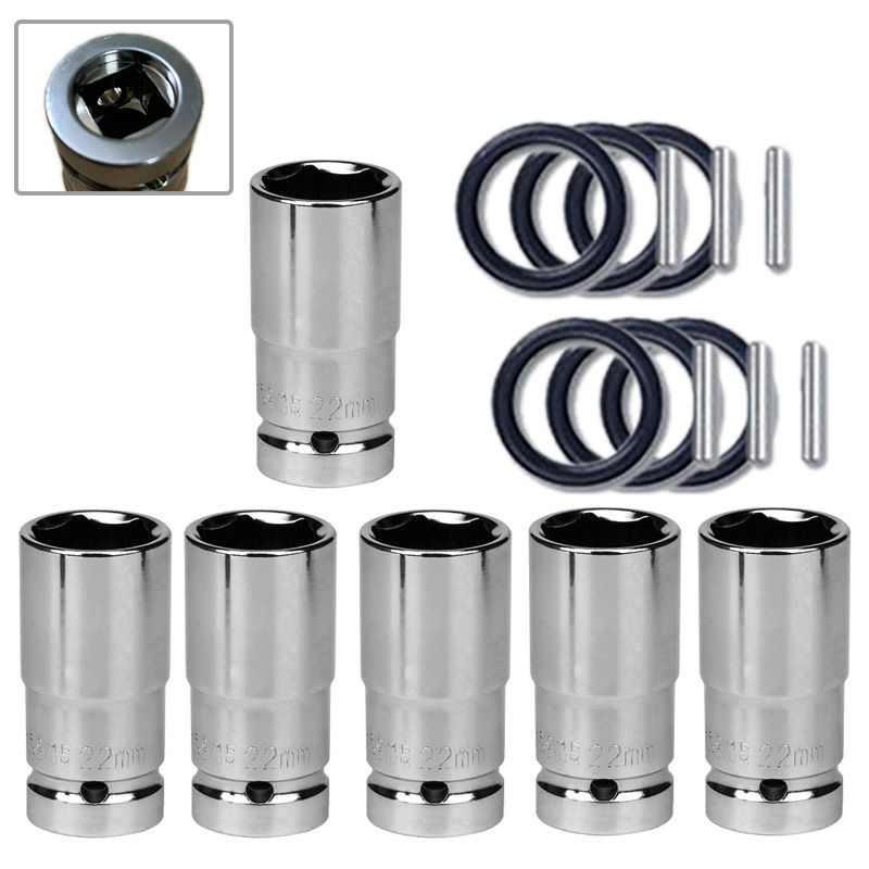 Electric wrench socket hexagonal short socket head wrench wind gun tool 22*60mm shelf industrial electronic board head