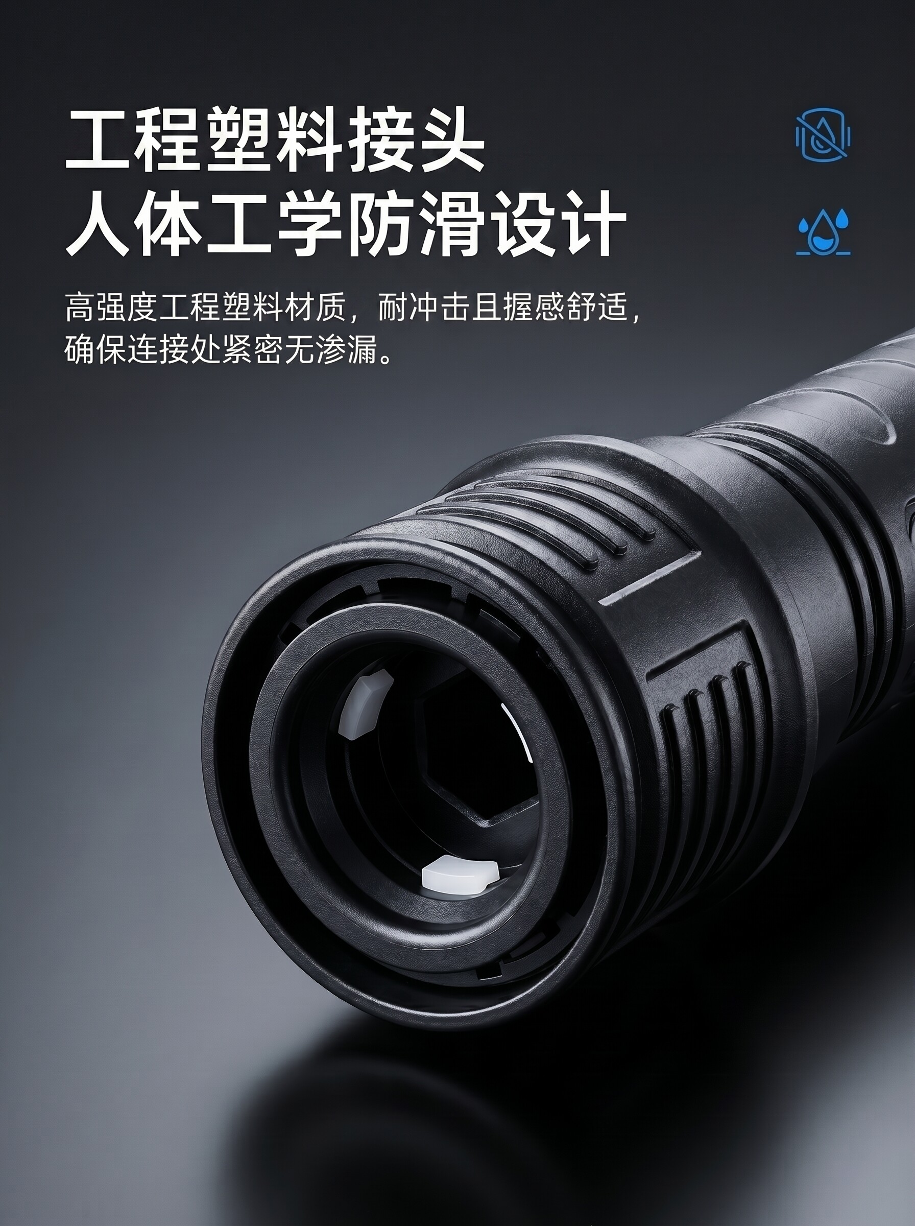Popular foreign trade household high-pressure car wash water gun, multifunctional cleaning, efficient car washing, powerful ground rinsing, gardening watering hose