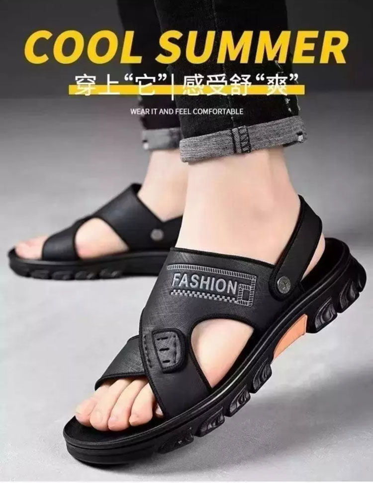 Летние нескользящие босоножки, мужские спортивные тапочки, пляжная обувь, размер 