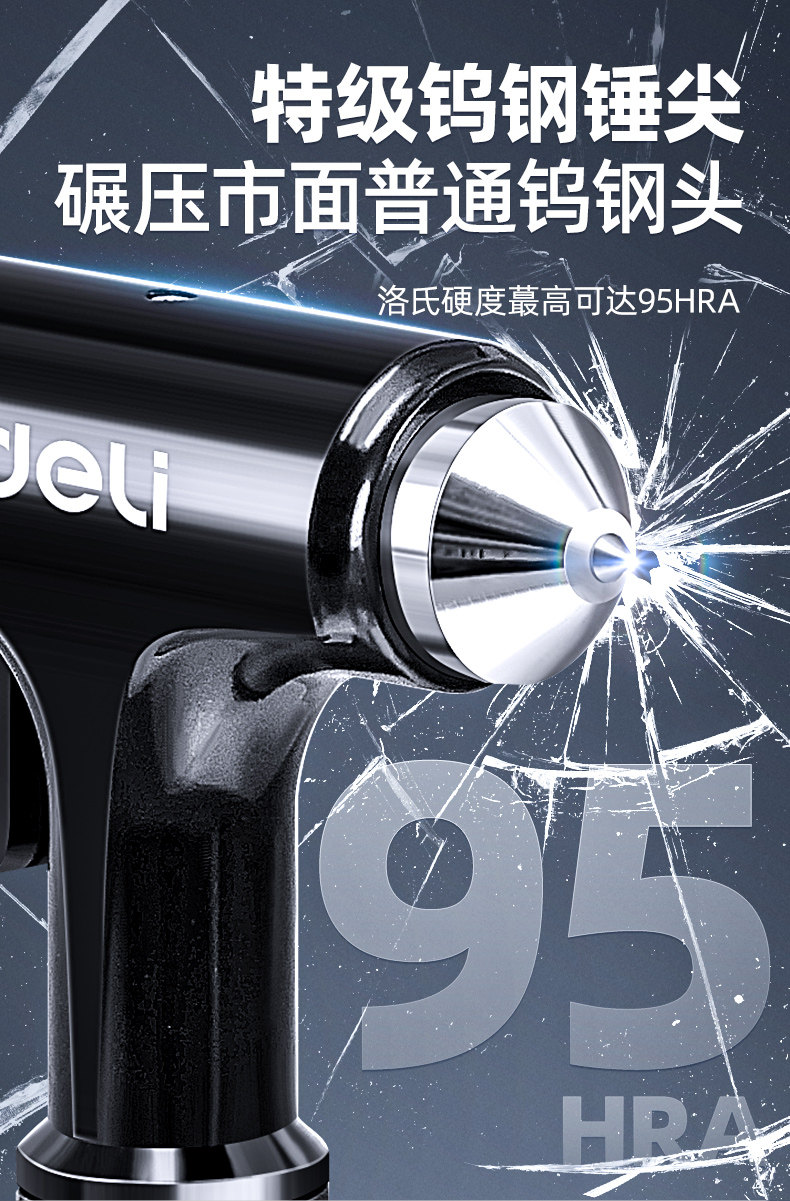 Deli Safety Hammer Car Window Breaker with Cutter for Breaking Glass, Escape Tool, Fire Emergency Rescue Tool