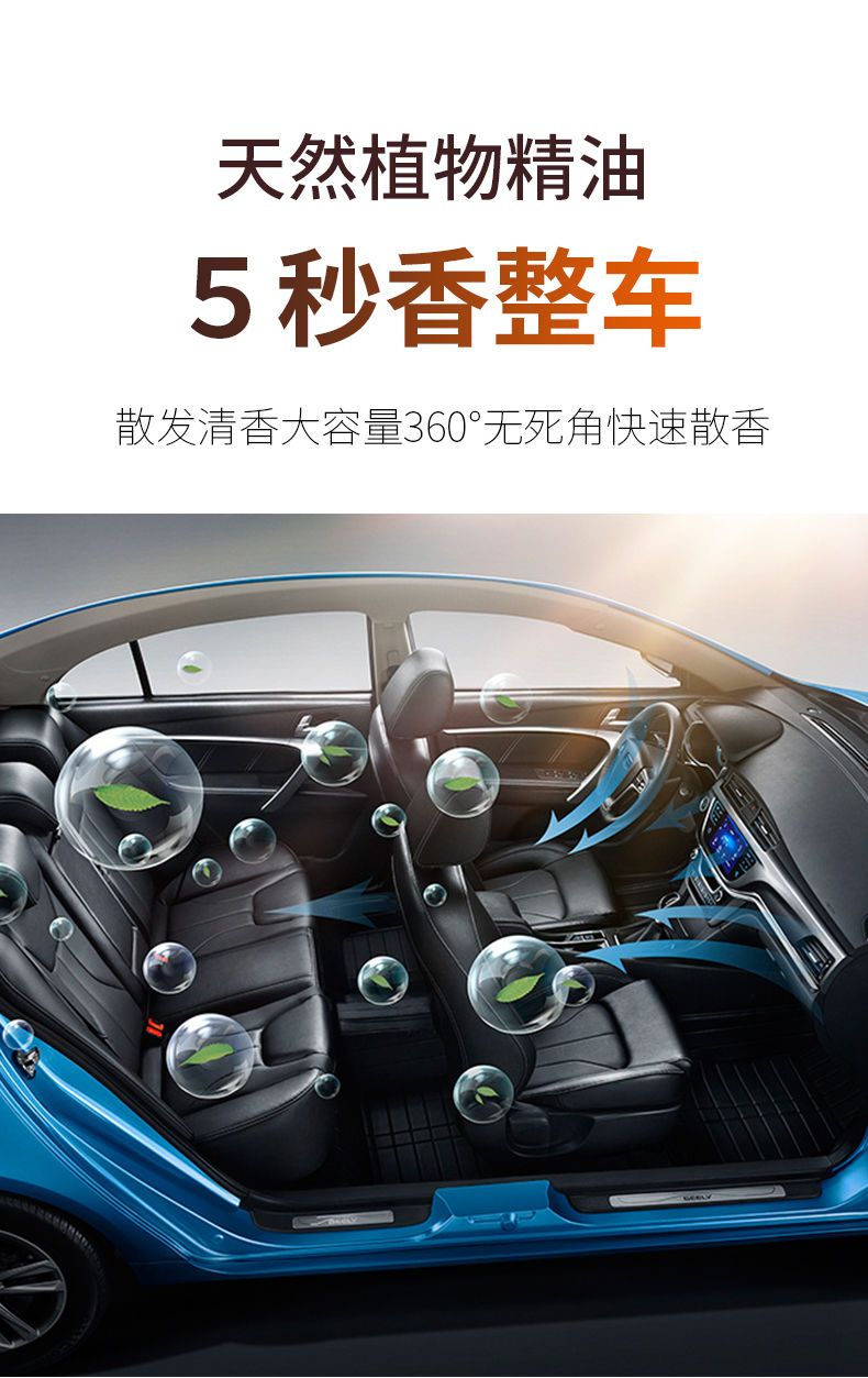 Car Air Freshener for Air Conditioning Vent Fan, Car Perfume Ornament, Interior Decoration Items, Long-Lasting Light Fragrance