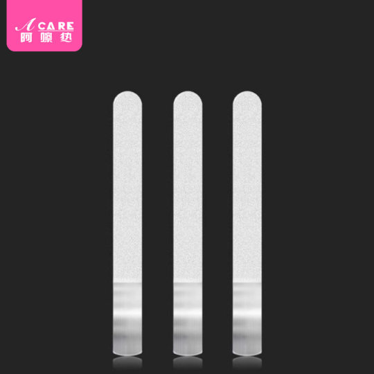 Nail file/stainless steel FB1RQ0-grinding nail rubbing strip round head manicure tool repair grinding finger
