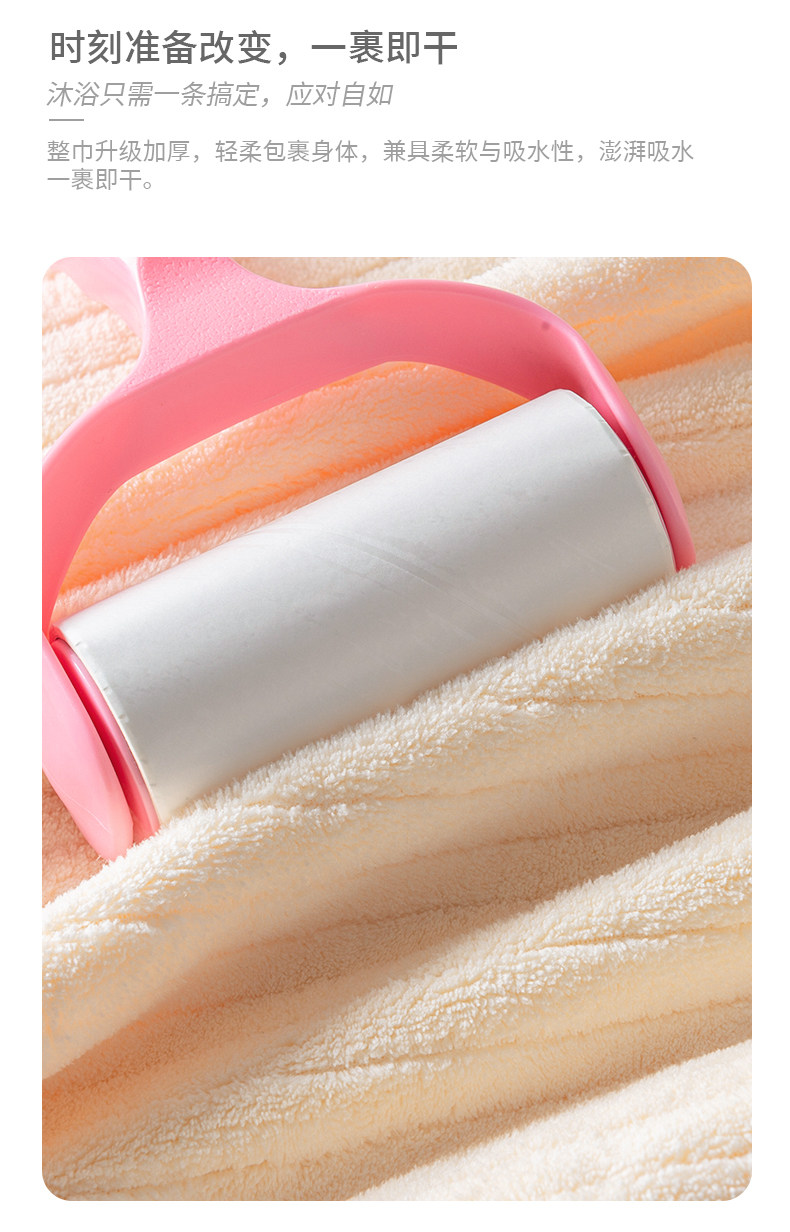 Полотенце 浴巾吸水速干情侣加大超软裹巾2024新款亲肤不掉毛家用高档洗澡巾
