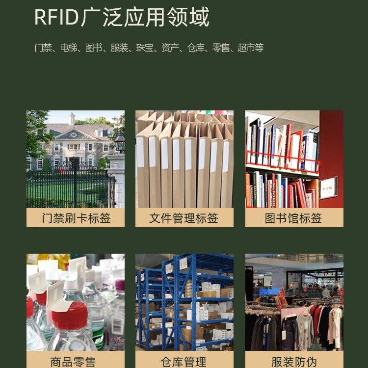 CUID electronic tag patch UID high frequency chip card property elevator access control card IC copy wet Inlay back