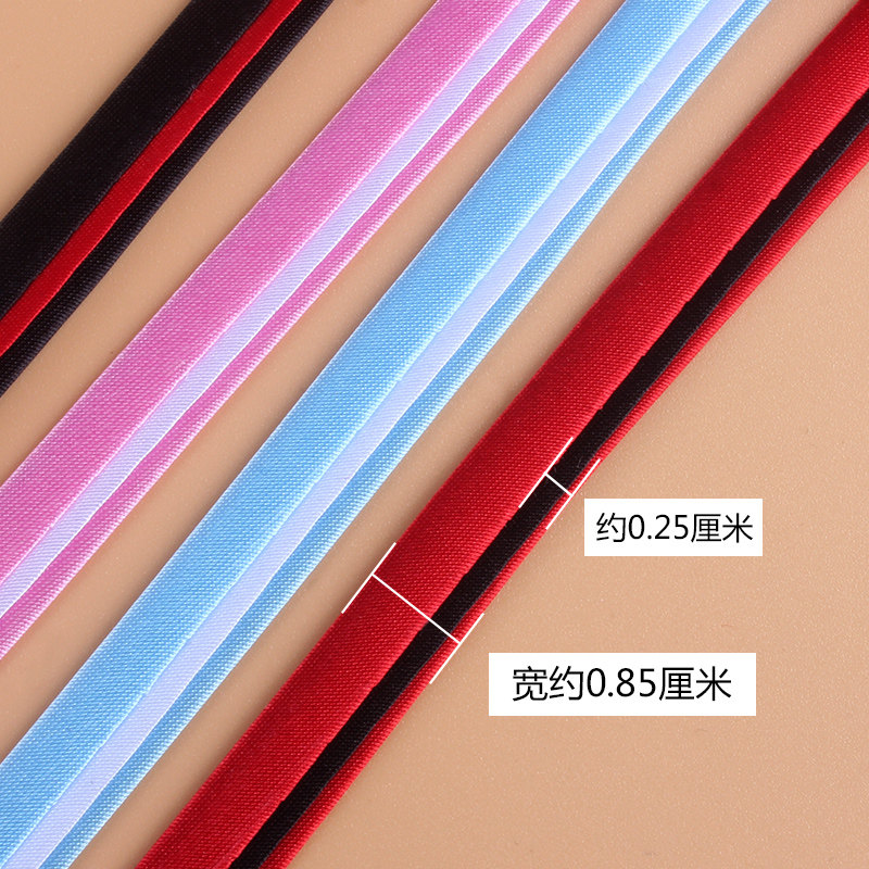 包边条滚边条怎么用在旗袍领口袖口?缎带色丁布料对折缝制技巧全解析_服装品牌_淘宝服装网