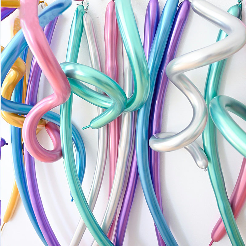 Metal color strip balloon birthday party decoration arrangement ins wind background wall dress up