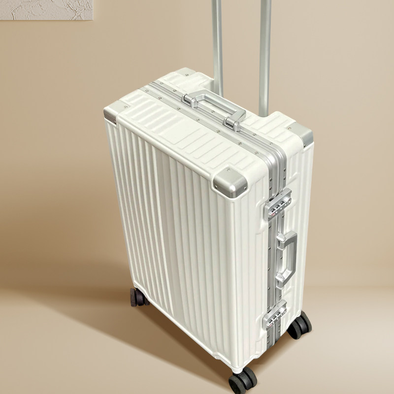 Deyi aluminum frame suitcase female small 20-inch universal wheel trolley case male 24 large-capacity suitcase password leather case