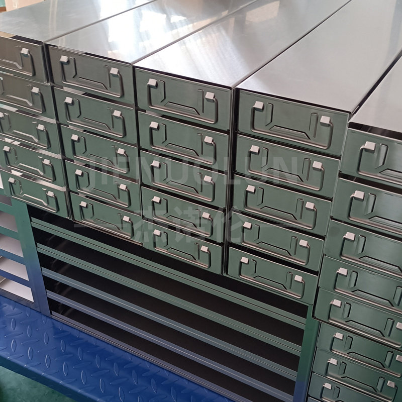 304超低温冰箱架不锈钢冷冻盒架抽屉式手提式平放液氮冻存架-86度