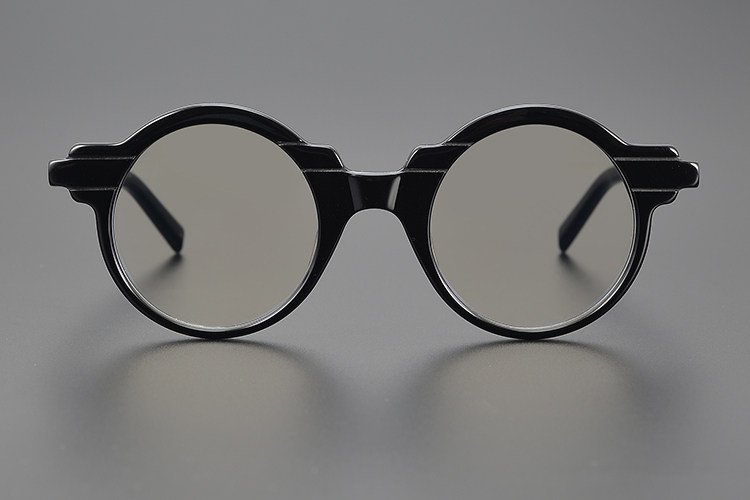 Handel handgemachte Acetat Brille Rahmen Persönlichkeit optische Brillen Männer Frauen runde Mode Myopie Brillen Blaulicht Gafas Linse – Detail 18