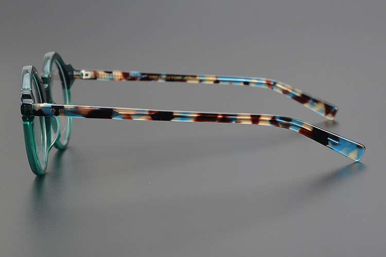 Handel handgemachte Acetat Brille Rahmen Persönlichkeit optische Brillen Männer Frauen runde Mode Myopie Brillen Blaulicht Gafas Linse – Detail 17