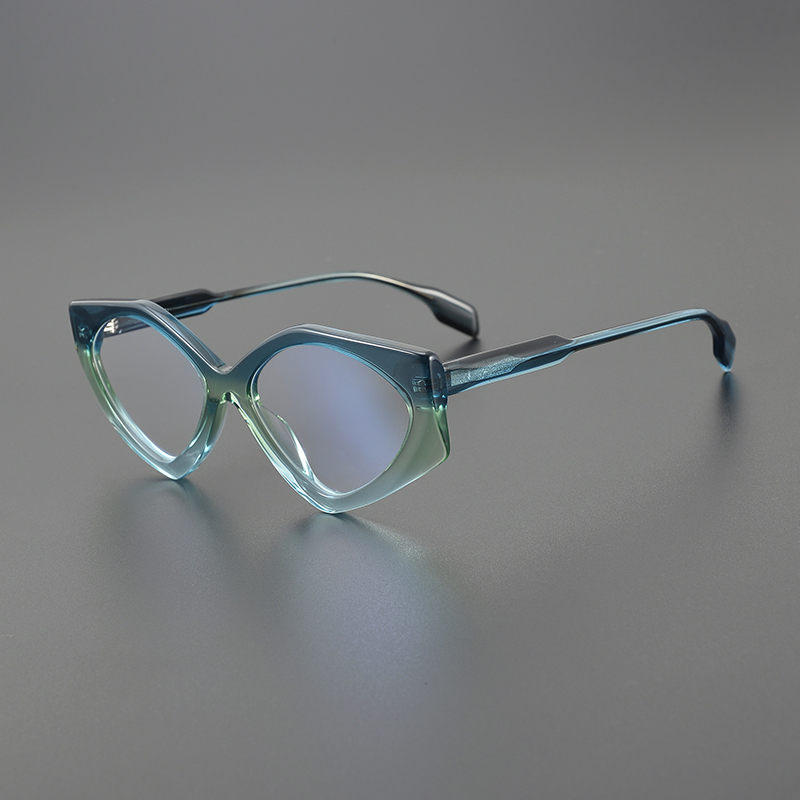 Foreign trade Small crowddesigner Personality glasses frame Fashion comfort plates Men and women can fit myopia anti-blue colour-changing-Taobao