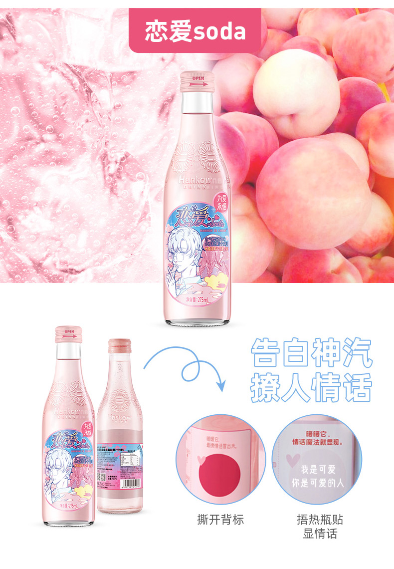 汉口二厂多口味网红碳酸饮料气泡水*5瓶