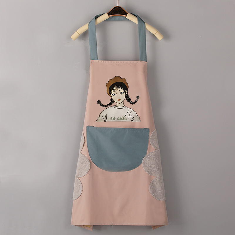 2021 new apron home kitchen waterproof and oil-proof women's summer thin work clothes cooking waist net red with the same style