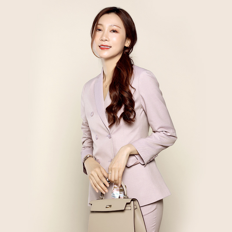 Velvet double-breasted suit suit women's early autumn jacket women's autumn 2021 new design sense niche light luxury women's clothing