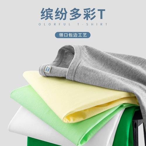 Nuby, детская тонкая футболка с коротким рукавом, хлопковая летняя одежда для мальчиков, подходит для подростков, свободный крой