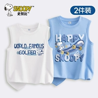 Хлопковый синий жилет, скейтборд, английский