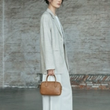 裘真 Кожаная сумка на одно плечо, портативная сумка через плечо, из натуральной кожи