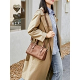 Ретро подушка для отдыха, кожаная сумка на одно плечо, вместительная и большая сумка через плечо, из натуральной кожи