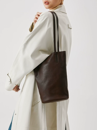 裘真 Кожаная ретро сумка, воловья кожа