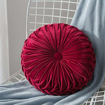   Velvet Pleated Round Floror Cushion Pilllow Pouf Throw Hom