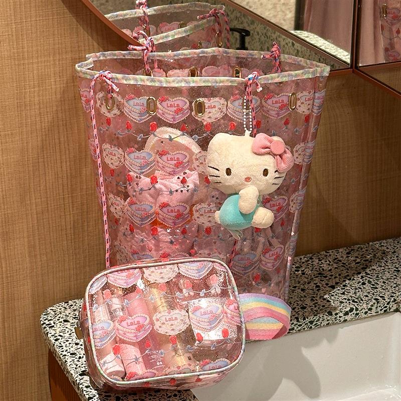 Girls' Heart Swimming Storage Bag Dry and Wet Separation Waterproof Sports and Fitness Women's Portable Large Capacity Equipment Special