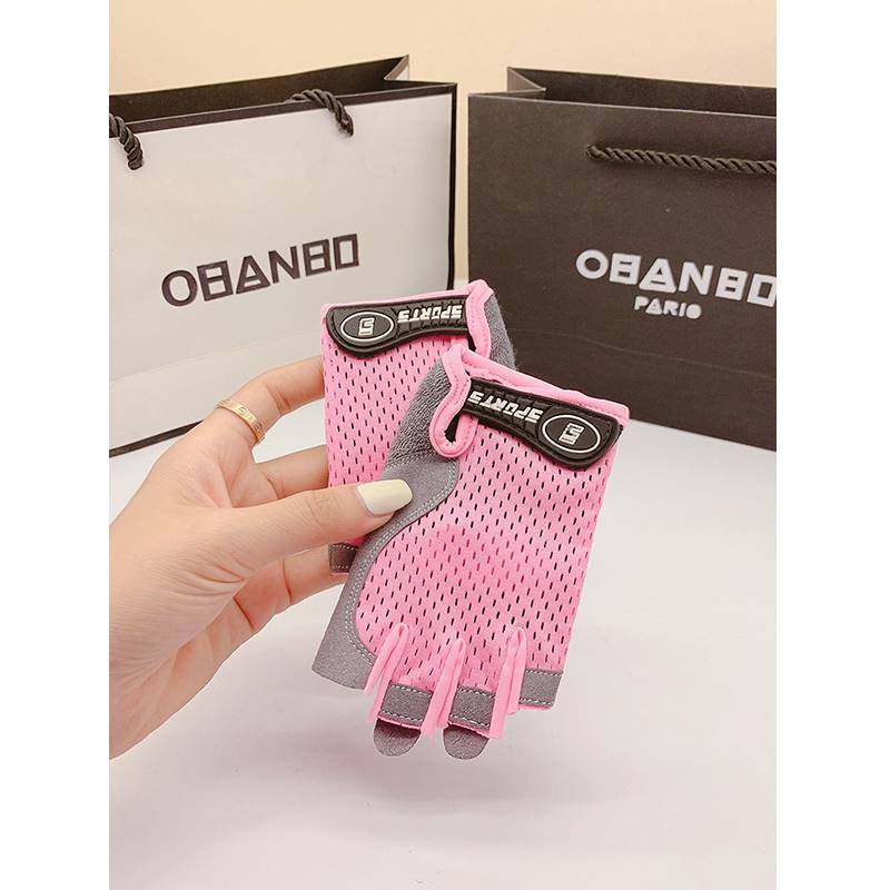 Children riding gloves Motion thickened pads Anti-slip anti-slip and breathable single-bar male and female child wheels slip thin