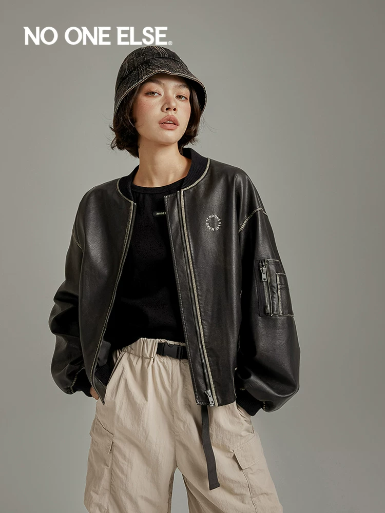 Универсальная демисезонная бейсбольная куртка, jacket, 2023, американский стиль, свободный крой