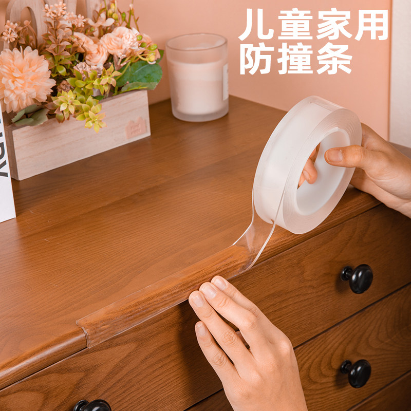 Transparent anticollision stickup child table corner invisible anticollision protection wall corner soft bag border kowtowing for home table edge protection strips-Taobao