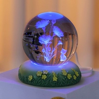 6 см шарнации+цветовая световая цветочная основа+подарочный пакет