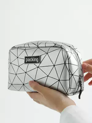 Net red cosmetic bag women's large-capacity cosmetics storage bag portable carry-on small cosmetic bag ins Wind Super fire