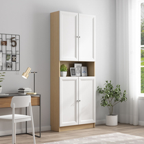 Nordic minimalist bookshelf layered bedroom living room simple floor one against the wall study storage bookcase solid wood storage