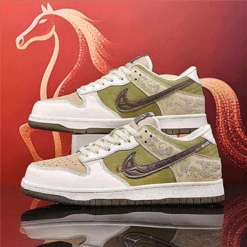 Official Website Aj Men's Shoes Dunk Year of the Horse Limited Edition Putian Men's Casual Sports Women's Fashion Versatile Low-Top Youth Shoes