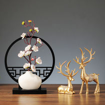 New Chinese style TV cabinet deer ornaments Chinese style Zen living room wine cabinet coffee table porch home decorations