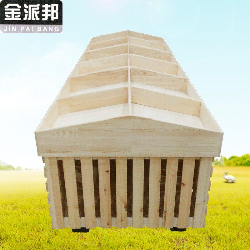 ㊙Woody Supermarket Shelf Fruit Shelf Convenience Store Vegetable Show Rack Fruit and vegetable show Show Island Display Cabinet