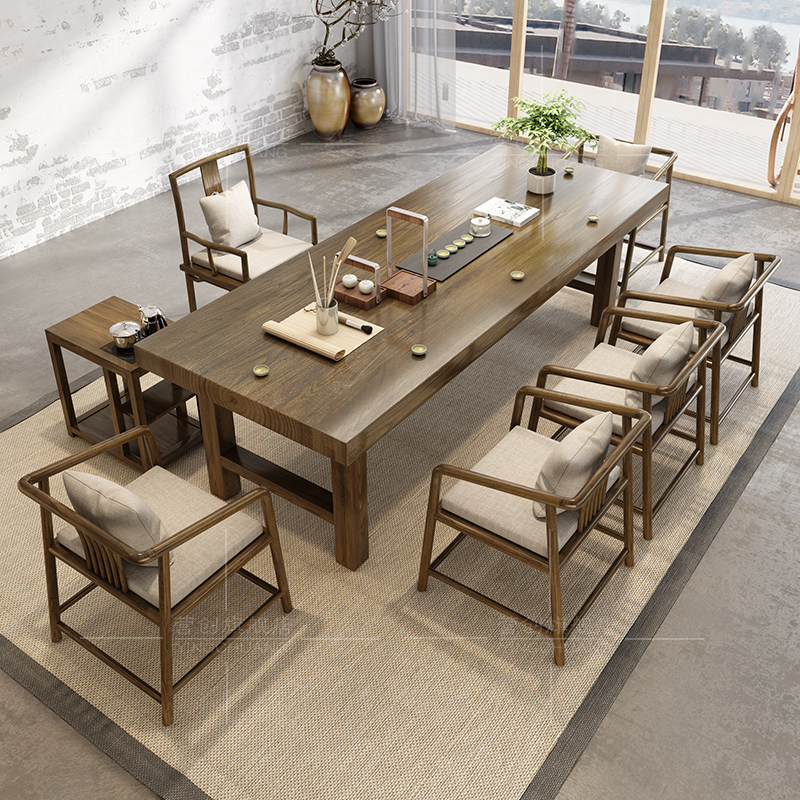 Light Extravagant small family Balcony Tea Table Rockboard Small Tea Table Modern Minima Tea Table Chairs Combined living room Home