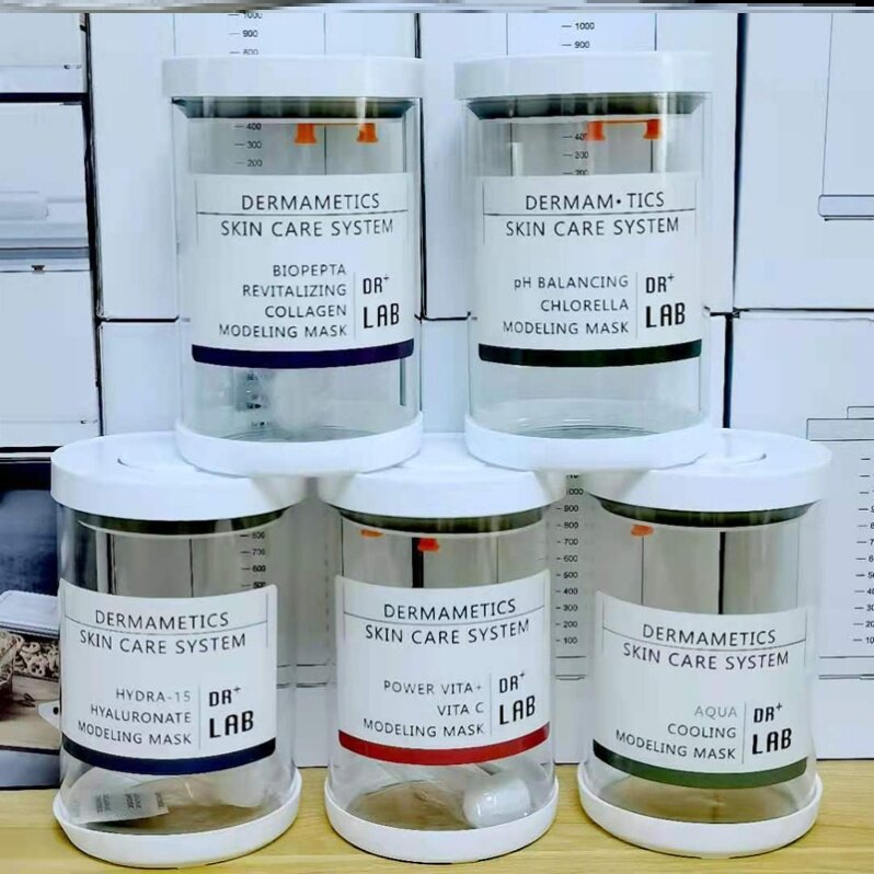 Storage bucket packaging box to send label soft film powder packaging barrel soft film packaging mask powder snap button high-end packaging jar