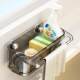 Kitchen Dishcloth Draining Rack with Suction Cup, Wall-Mounted Sink Steel Wool Ball Storage Organizer, Sink Sponge Holder
