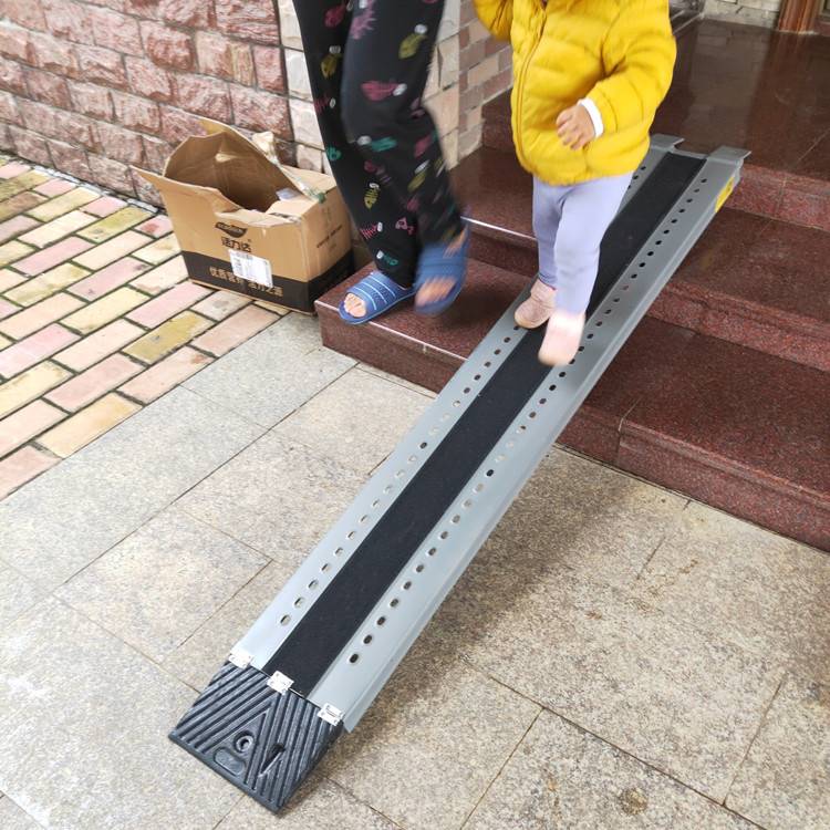 Doorway stair slope plate Wheelchair Electric Motorcycle on stage Bench Liner Bracket Non-slip Steel Plate Accessible Ramp-Taobao