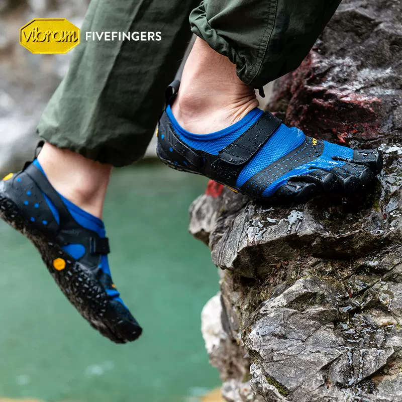 Трековые обувь Vibram Five-Finger для мужчин: каяк, антискольжение, рыбалка, шнурки, поток, обувь для быстрой сушки, песчаный пляж, водная прогулка, водоходные ботинки Vaqua