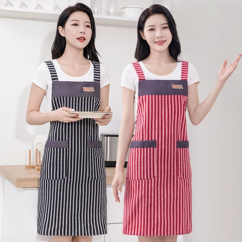 Apron grown-up hood nice high-end work kitchen women's fashion wear and drain fine art ladies for drawing clothes