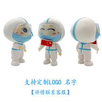 Anti-Plague Paparazzi Doctors Nurse White Coat Angel Personnel Model Hands On Volunteer Backers Toy Memorabilia