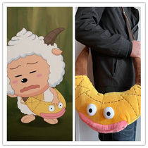 Lazy Goat same satchel satchel cartoon Cartoon Students Bag 2022 New Tide Clown Fish Bag Cute Duck Single Shoulder Bag